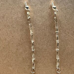 Elegant Silver Dangle Earrings Style #008